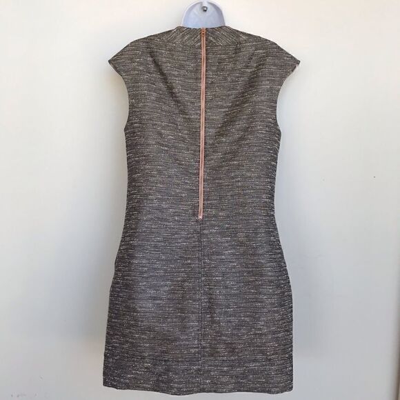 Ted Baker London Grey Sparkle Sheath Dress Sz 8-10 - Picture 2 of 9